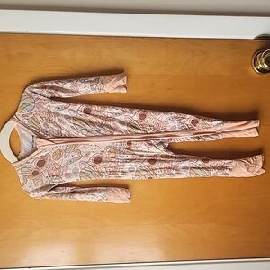 Little One Shop Bamboo Pink Space-Themed Baby Onesie Footie